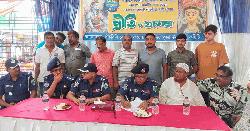 পাঁচবিবির বিভিন্ন পুজামণ্ডপ পরিদর্শনে রাজশাহী রেঞ্জের ডিআইজি