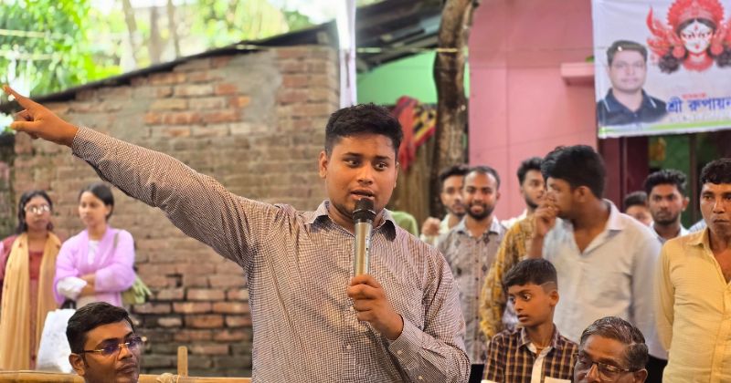 উপজেলার বিভিন্ন পূজা মণ্ডপ পরিদর্শনে হাসনাত আব্দুল্লাহ