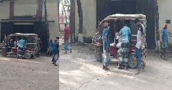 পূজামণ্ডপে বরাদ্দকৃত চাল নিয়ে চালবাজি