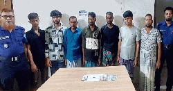 মাধবদীতে স্বর্ণালংকার ও নগদ টাকাসহ ৭ ডাকাত গ্রেফতার