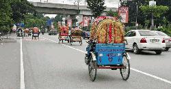 যানজটে ভরা ঢাকার আজ ভিন্ন চিত্র