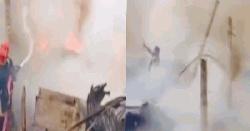 বজ্রপাতে তুলার কারখানাসহ চার দোকান পুড়ে ছাই