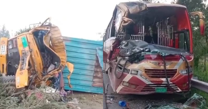 ঢাকা-মাওয়া এক্সপ্রেসওয়েতে ত্রিমুখী সংঘর্ষ