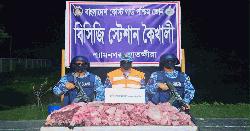 সুন্দরবনে কোস্ট গার্ডের অভিযানে ৪৫ কেজি হরিণের মাংস জব্দ