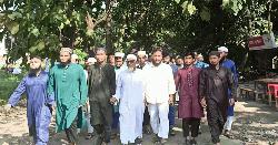 টঙ্গীতে খতিব অপহরণ ও ইস্কনকে নিষিদ্ধের দাবিতে জাবিতে বিক্ষোভ মিছিল