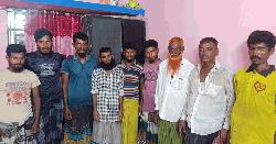 পটুয়াখালীতে মা ইলিশ শিকার, আটক ৯ জেলে 