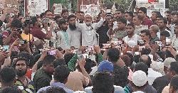 পোরশায় বিএনপি'র এম'পি পদপ্রার্থী মোস্তাফিজুরের পথসভা