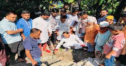 বগুড়ায় জাইমা রহমানের জন্মদিন উপলক্ষে মহিলাদের নামাজঘর নির্মাণ কাজের উদ্বোধন