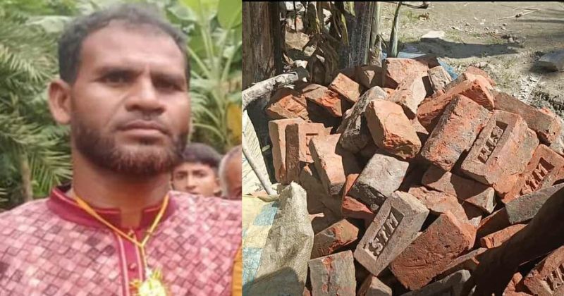 সরকারি কালভার্ট ভেঙে ইট বিক্রি ও নির্মাণে অনিয়মের অভিযোগ ইউপি সদস্যের বিরুদ্ধে