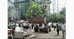 গুলশানে ডিএনসিসির উচ্ছেদ অভিযান