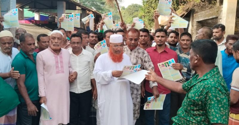 কালিগঞ্জে বিএনপির ৩১ দফা বাস্তবায়নে লিফলেট বিতরণ