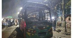 মধ্যরাতে যাত্রাবাড়িতে রাইদা পরিবহনে আগুন