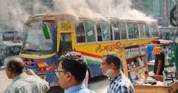 এবার মিরপুরে বাসে আগুন
