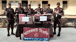 পঞ্চগড় সীমান্তে বিজিবির অভিযানে ৬ লাখ ৭৮ হাজার টাকার ভারতীয় পণ্য আটক