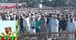 আলেমে-দ্বীন মাওলানা মাহমুদুল হাসান সালমানীর জানাজায় মুসল্লির ঢল