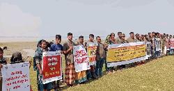 মোংলায় পশুর নদীর পাড়ে  জলবায়ু কর্মদিবস পালিত 