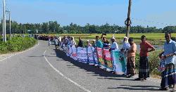 ব্রাহ্মণবাড়িয়া-১ আসনে বিএনপির প্রার্থী পুনর্বিবেচনার দাবিতে মানববন্ধন