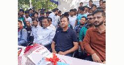 ক্রিকেট অঙ্গনের উন্নয়নে নীলফামারীতে আসিফ আকবর