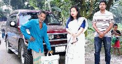ধুনটে অসহায় পরিবারের পাশে ইউএনও প্রীতিলতা বর্মণ