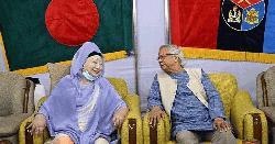 ড. মুহাম্মদ ইউনূসের সঙ্গে খালেদা জিয়ার একান্ত বৈঠক