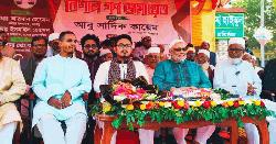ঝিকরগাছায় অনুষ্ঠিত জামায়াতের গন-জমায়েতে ভিপি সাদিক কায়েম