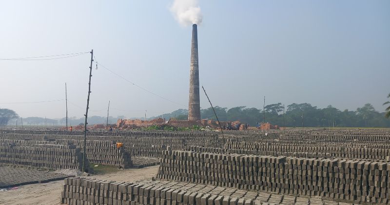 ঝালকাঠিতে বিধি না মেনে চলছে ২৫ অবৈধ ইটভাটা