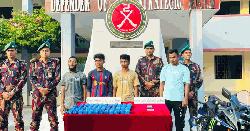 নাফ নদী ও জালিয়ারদ্বীপে বিজিবির অভিযান: ৯৪ হাজার ইয়াবা উদ্ধার, ৪ জন আটক