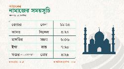 ১৫ সেপ্টেম্বর ঢাকায় নামাজের সময়সূচি