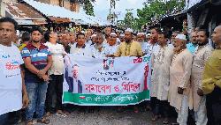 শরণখোলায় আওয়ামী লীগের বিরুদ্ধে বিএনপির বিক্ষোভ