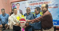 বাসসের পরিচালনা পর্ষদে স্থান পাওয়ায় রূপম রাজ্জাককে সংবর্ধনা
